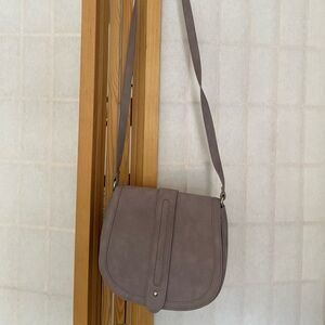 Elegant Mauve Gray Shoulder Bag